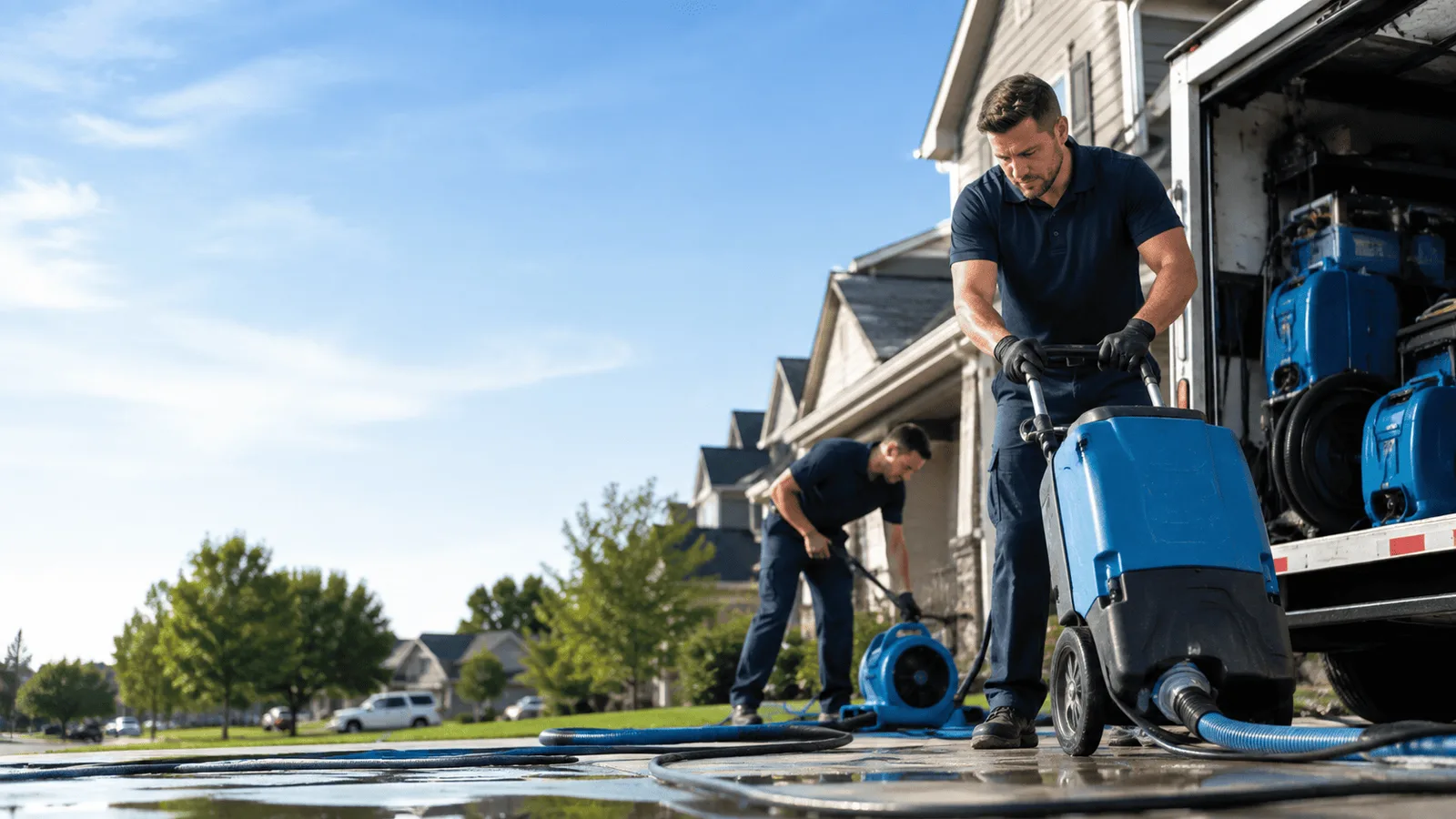 Dehumidification being performed in Zanesville, OH